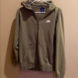 Green Nike zip up